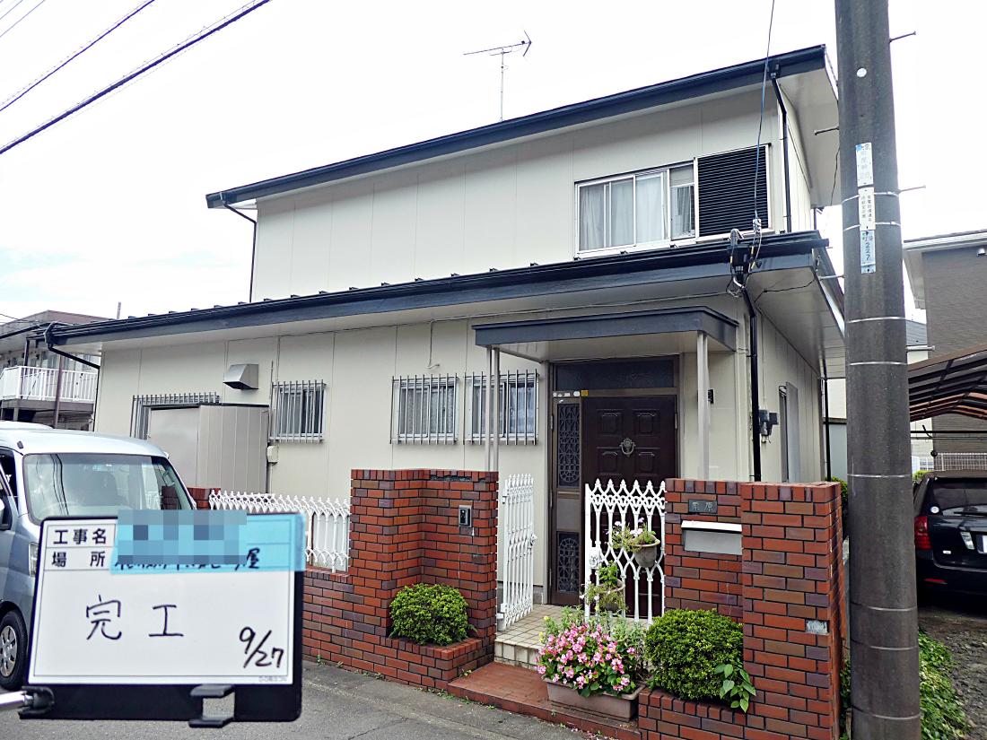 相模原市緑区 K様邸 リピート 外壁・屋根塗装工事　事例