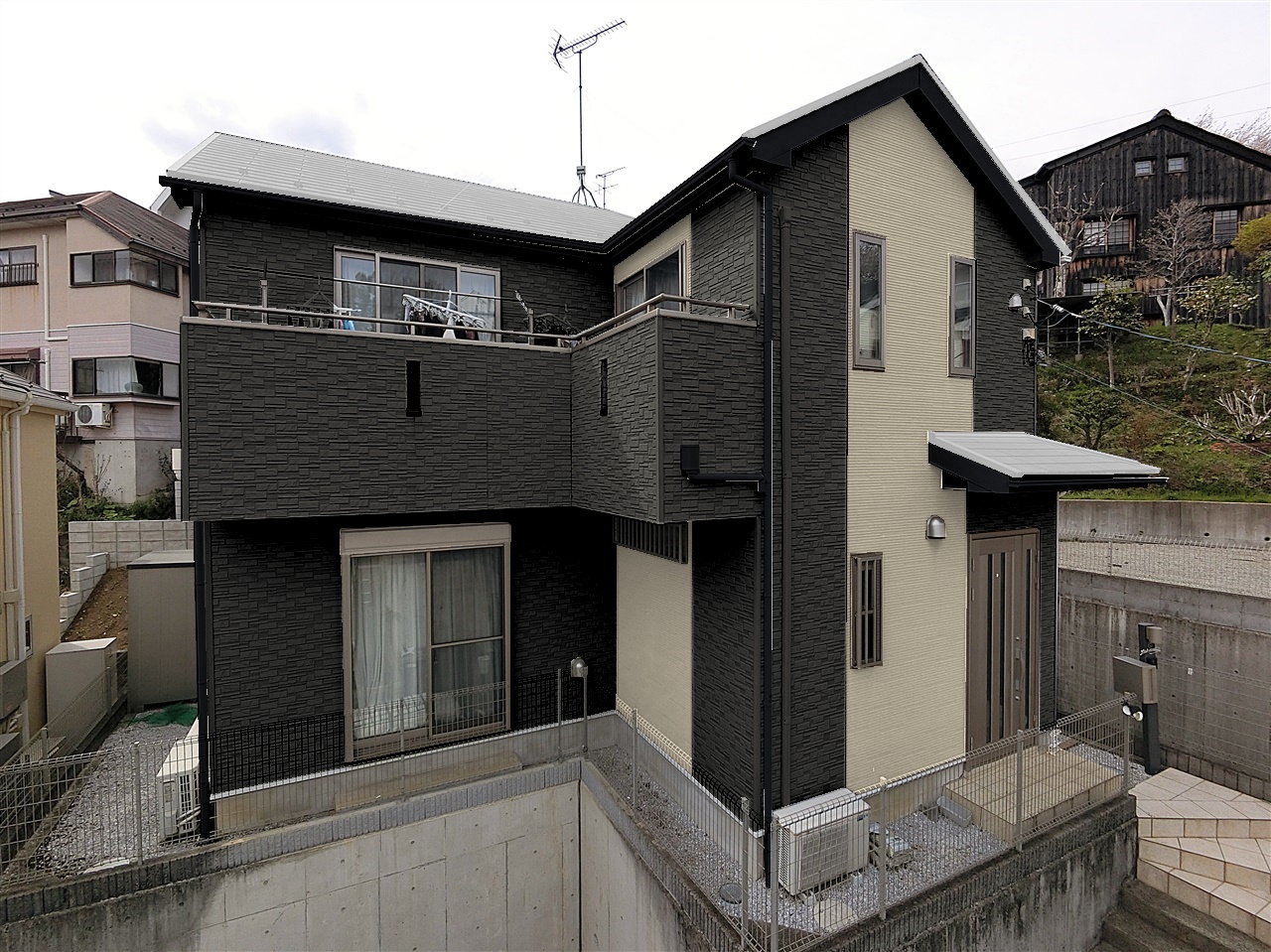 町田市玉川学園 K様邸 外壁塗装・屋根葺き替え工事　事例