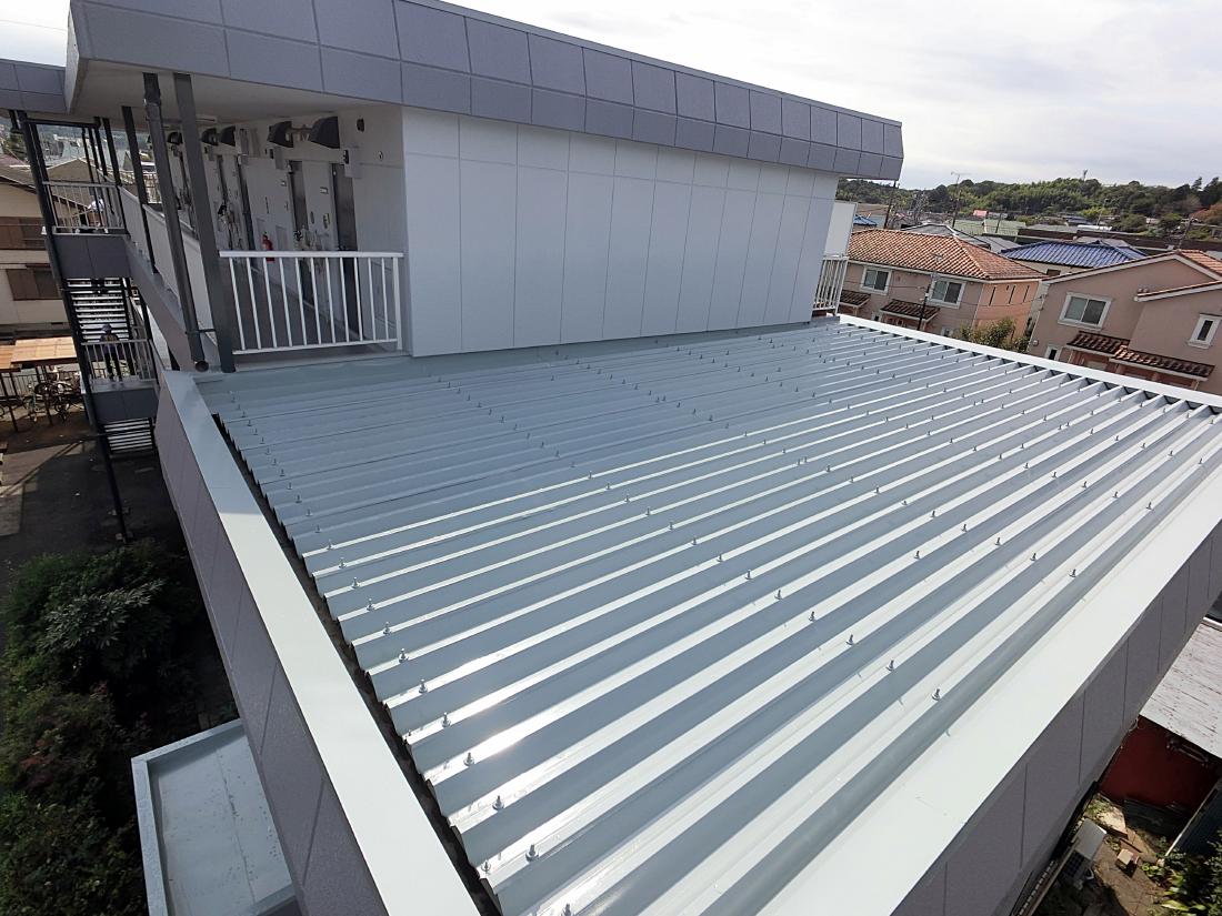 町田市三輪町 ３階建てアパート 外壁・屋根塗装工事　事例